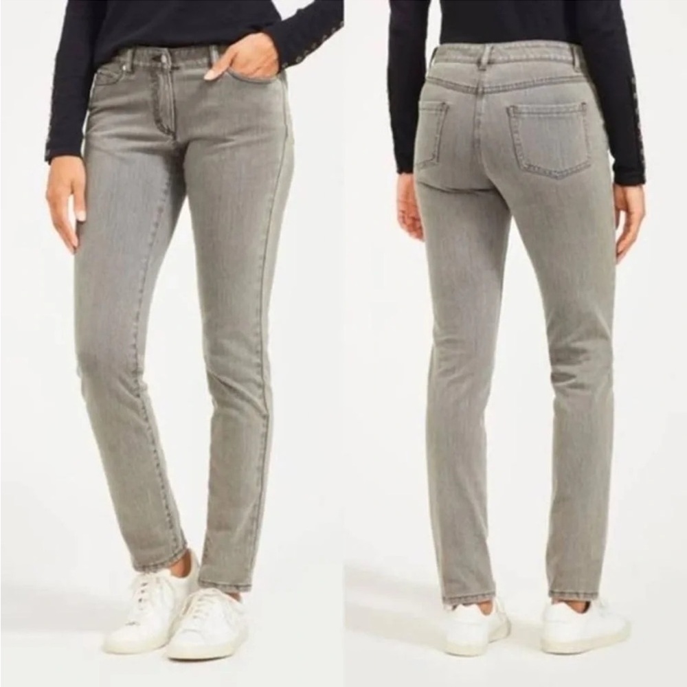 J. McLaughlin Lexi Mid Rise Jeans in Mid Gray Size 6